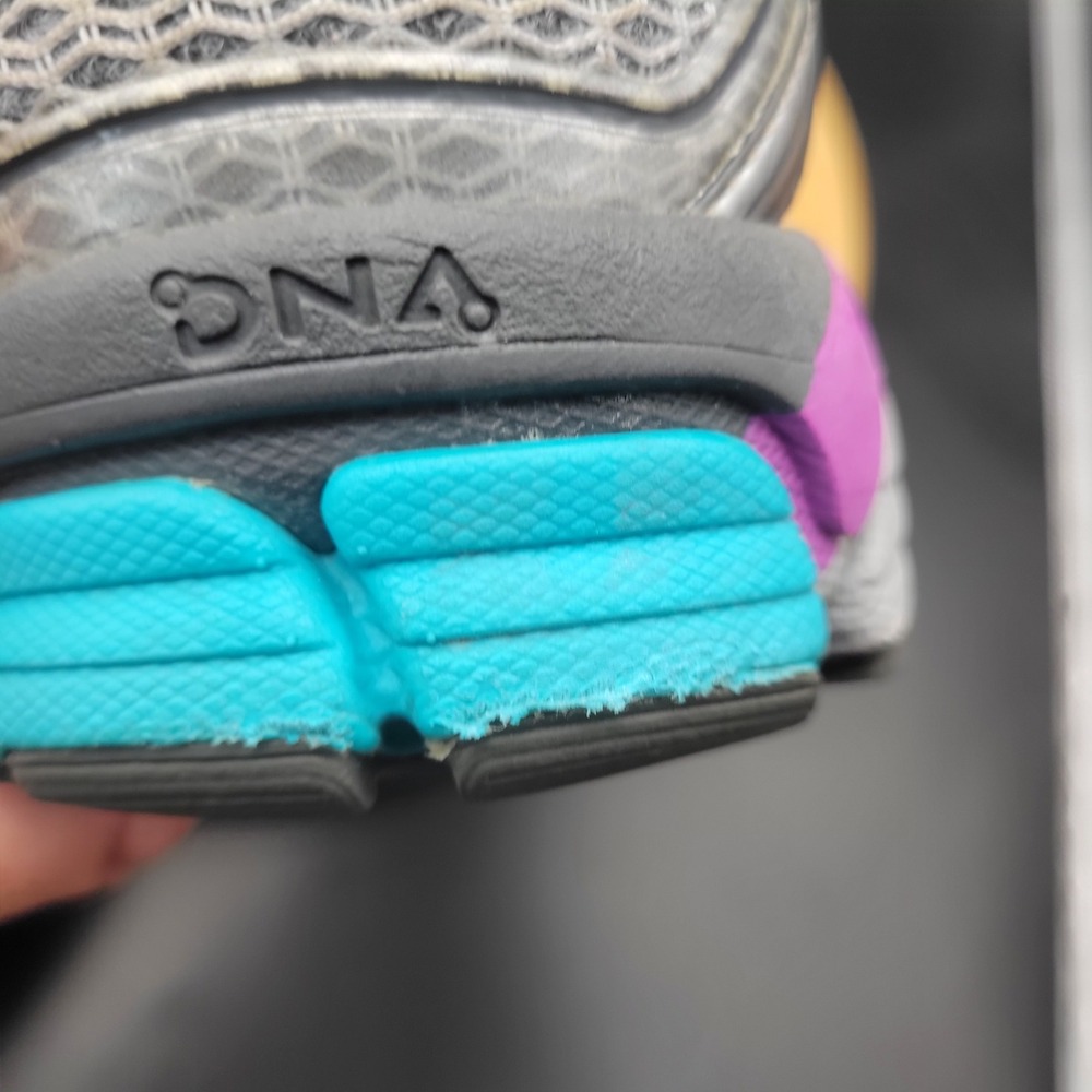 Brooks Adrenaline GTS 17 Womens Running Shoes Silver Purple Teal Size 9.5 - Picture 8 of 8